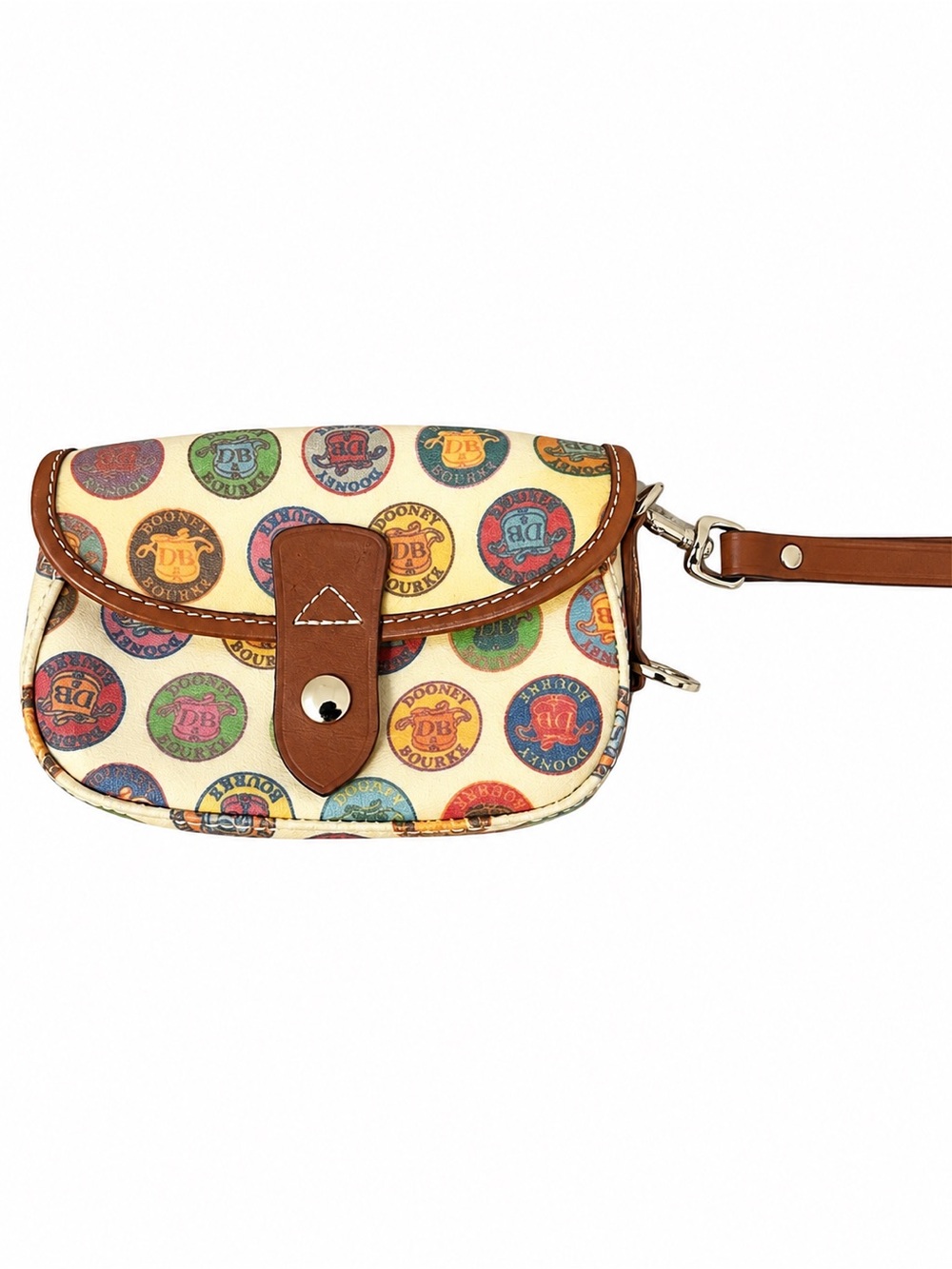 Dooney & Bourke Multicolor Logo Mini Crossbody Bag Y2K